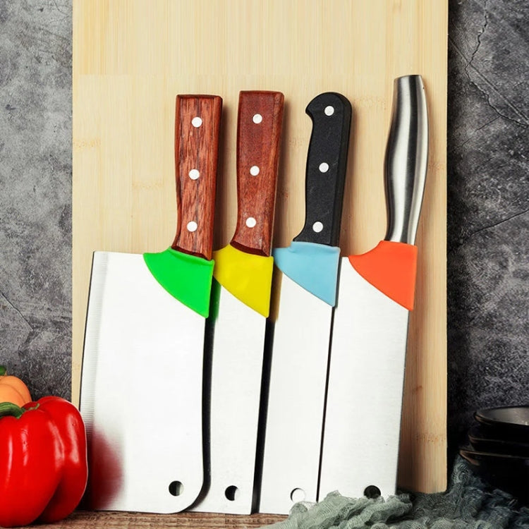 5pairs Home Kitchen Silicone Handle Protector Knife Back Protective Cover by bashfashion