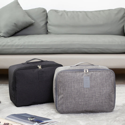 Short Trip Storage Bag Can Suit Trolley Case Cationic Large Capacity Clothes Bag(Grey) by bashfashion