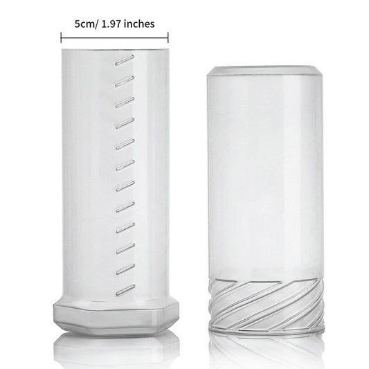 Transparent Plastic Travel Beard Brush Storage Tube by bashfashion