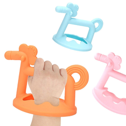 Silicone Baby Teether Anti-Eating Hand Bracelets Baby Teething Stick Toy, Color: Pony Blue by bashfashion