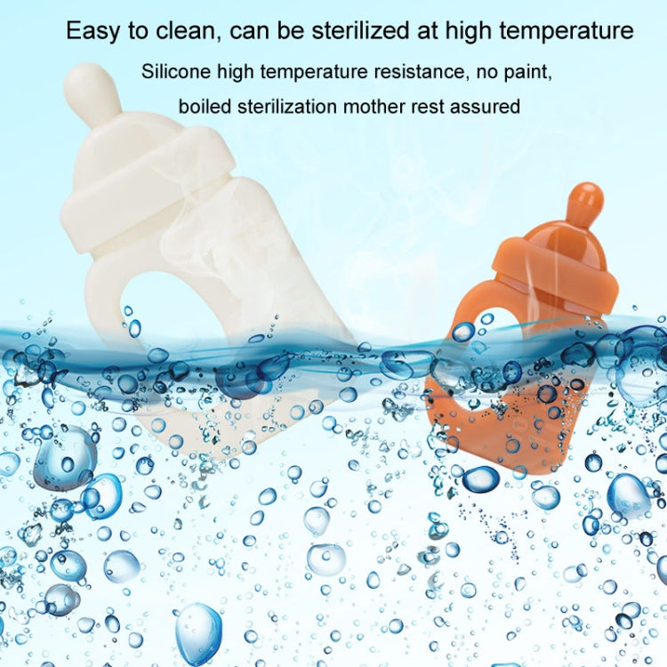 Baby Silicone Teether Bottle Bite Teether Teething Stick, Color: With Box Nano Color by bashfashion