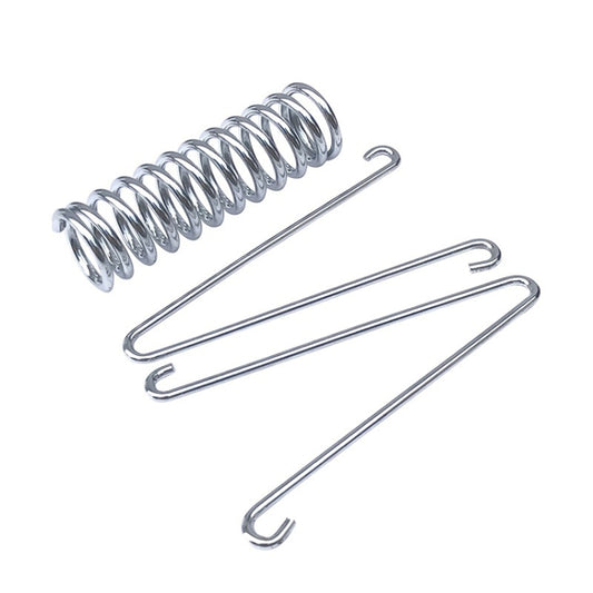 2.4 x 8cm Pet Leash Shock Absorbing Spring Chrome Plated Chain Spring Accessories by bashfashion