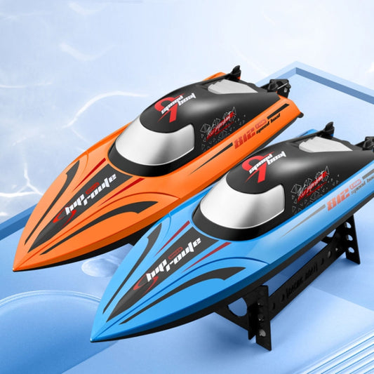 812 High-Speed RC Boat Large Horsepower Speedboat Long Endurance Waterproof Boys Water Toy Single Battery(Blue) by bashfashion