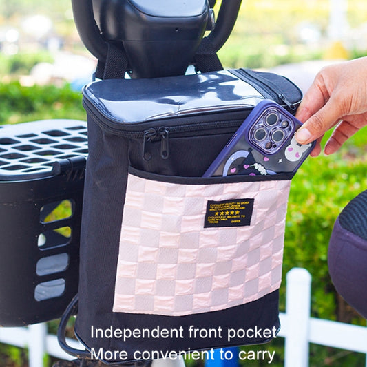 Electric Bike Riding Hanging Bag Large Capacity Waterproof Bicycle Front Hanging Bag(Grey) by bashfashion