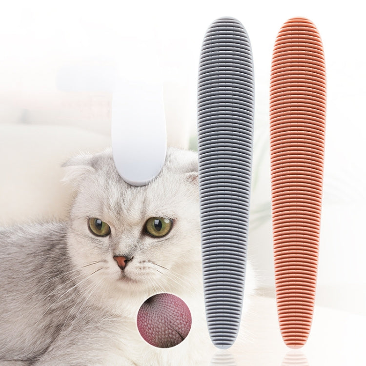 3pcs Cat Tongue Texture Grooming Brush Pet Massage Comb(Pink) by bashfashion