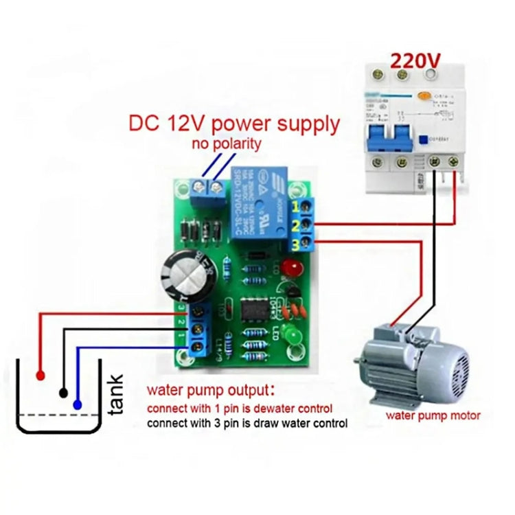 DC12V 10A Liquid Level Controller Sensor Module Water Level Detection Sensor DIY Kit by bashfashion