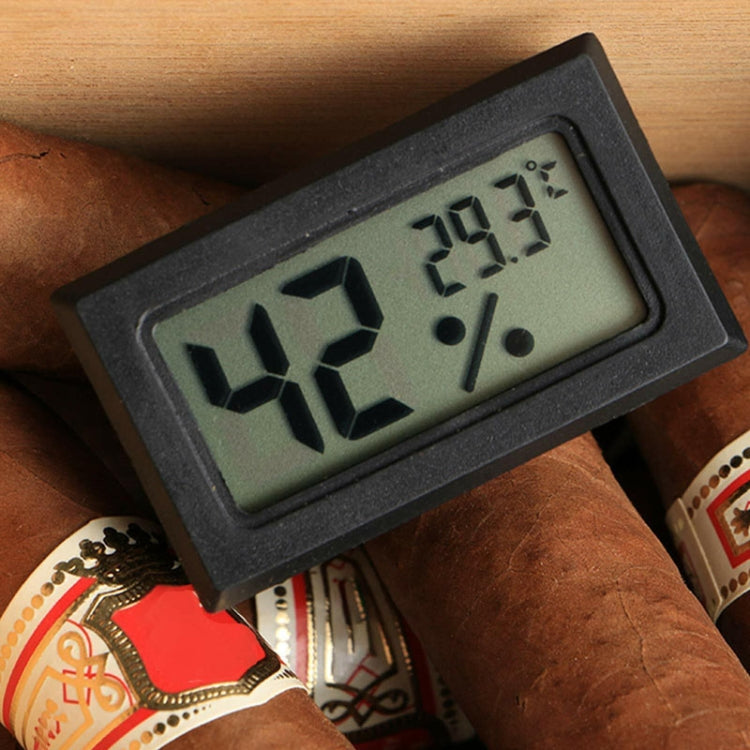 With Probe Digital Thermometer Hygrometer Electronic Temperature Detection Sensor, Model: FY-12 White by bashfashion