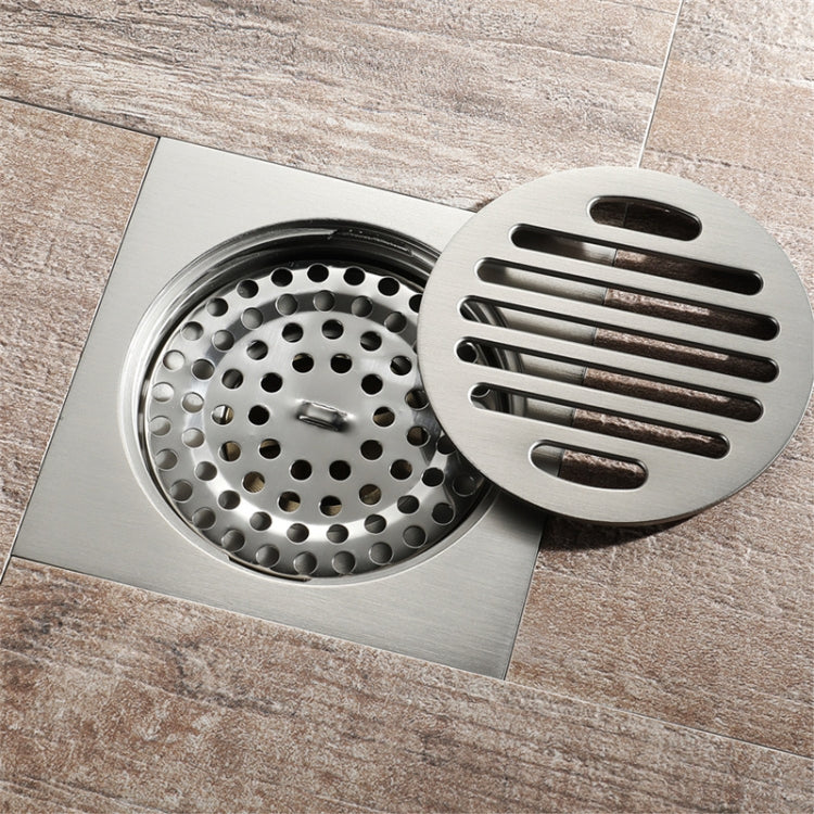 Anti Odor Floor Drain Bathroom Anti-Bug Anti-Reflux Floor Drain(Full Copper Brushed) by bashfashion