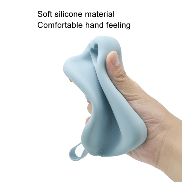 Silicone Storage Bag Portable Key Card Package Waterproof Dustproof Data Earphone Mini Bag(Dark Green) by bashfashion