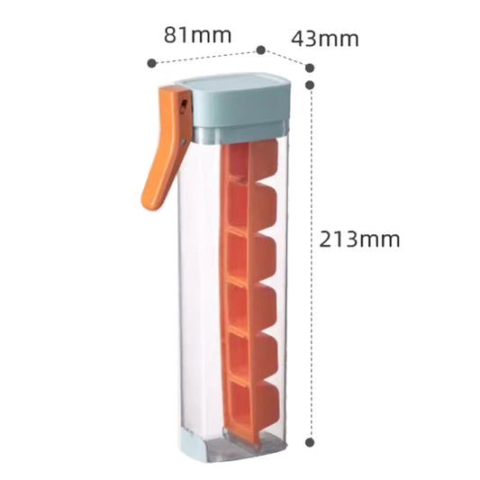 Press Type Home DIY Ice Cube Mold Ice Maker Ice Storage Box(Maldives color) by bashfashion