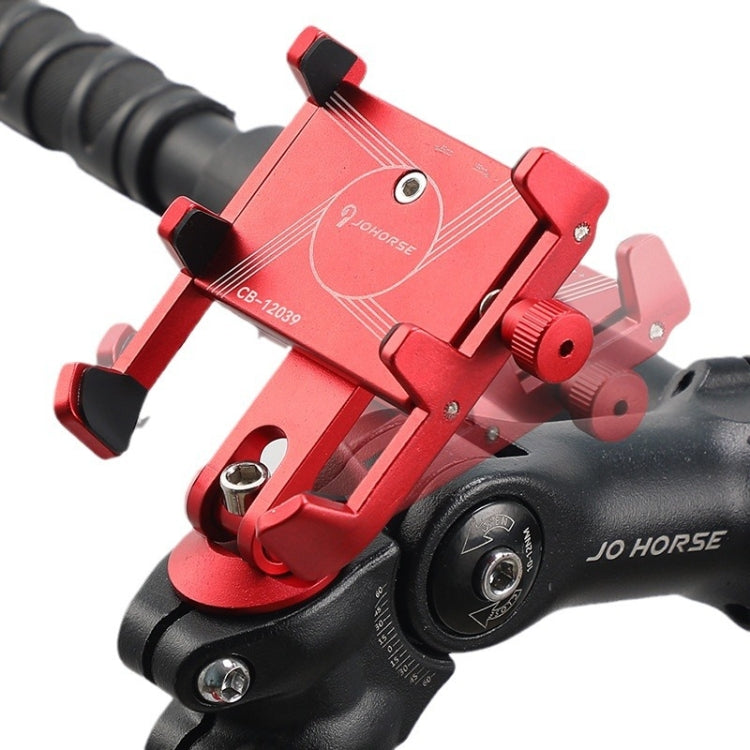 JOHORSE Bicycle Shockproof Mobile Phone Holder Motorcycle Riding Equipment, Color: Stem Black by JOHORSE