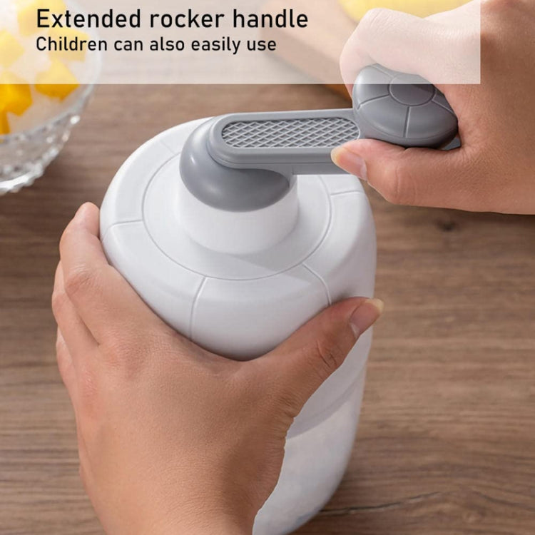 Small Manual Shaved Ice Machine DIY Home Smoothie Maker(White With 1 Mold) by bashfashion