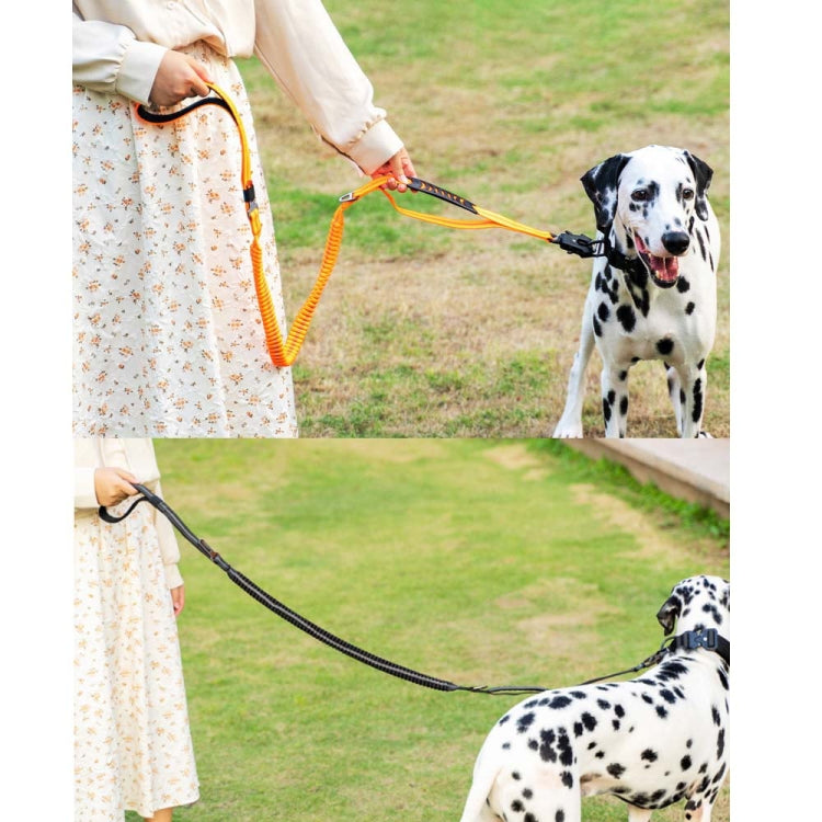 Heavy Duty Bungee Dog Leash Reflective Shock Absorbing Leashes for Medium Large Dogs(Khaki) by bashfashion