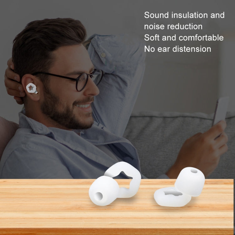 3pairs /Set Sleep Anti-noise Soundproof Earplugs Noise Reducing Swimming Silicone Earplugs(White) by bashfashion