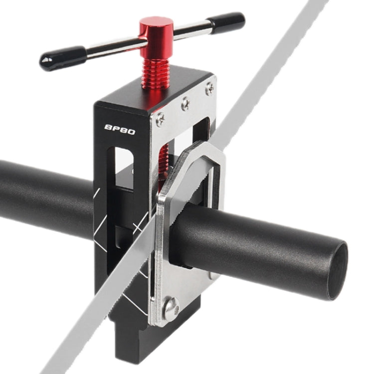 TOSEEK Mountain Bike Front Fork Pipe Cutter Seat Post Cutting Saw Handle(Black Orange) by TOSEEK