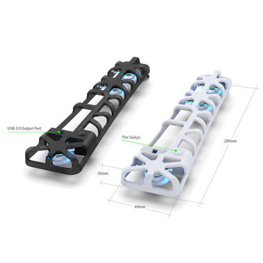 For PS5 Slim DOBE TP5-3538 Host Rear Blu-ray Fan Thermal Cooling Fan(Black) by DOBE