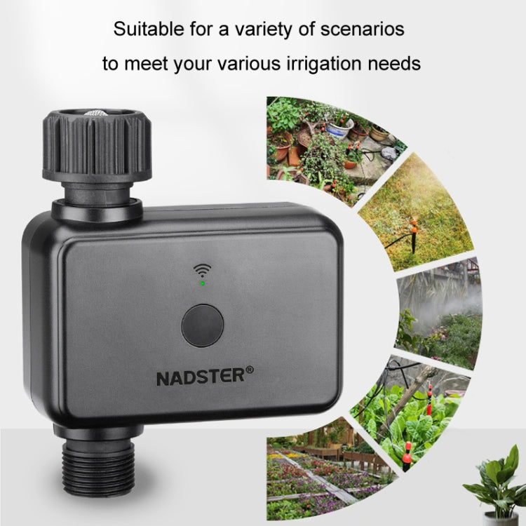 NADSTER US Plug Bluetooth WiFi Remote Automatic Timed Flower Watering Controller, Specification: Single Outlet by NADSTER