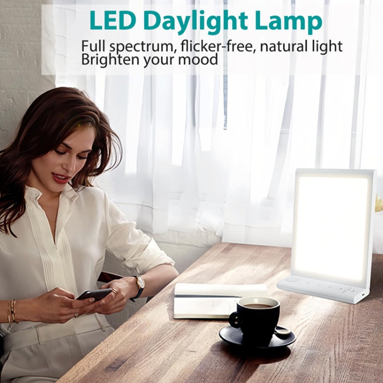 SAD White Noise Phototherapy Lamp Smart Emotional Night Light Music Decompression Therapy Light With Type-C Line+AU Plug by bashfashion