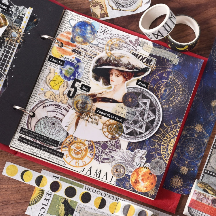 18rolls /Box Nostalgic Memory Washi Tape Set Retro Style DIY Scrapbook Stickers, Style: Forest Dense Language by bashfashion