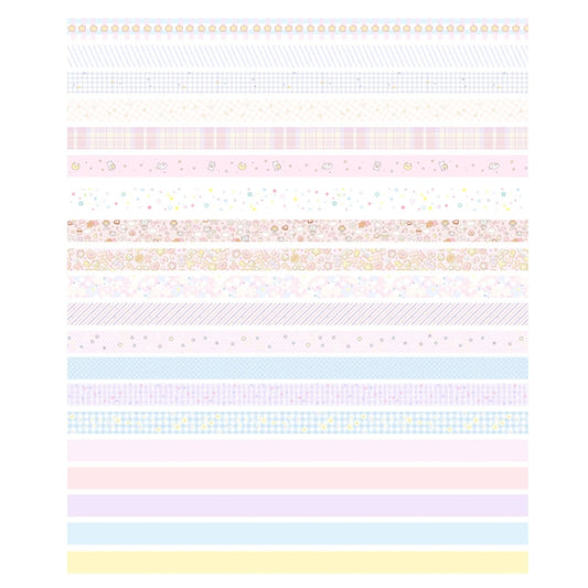 20rolls /Box 0.7cm x 3m Split Thin Washi Tape Set DIY Scrapbook Stickers(Kawai) by bashfashion