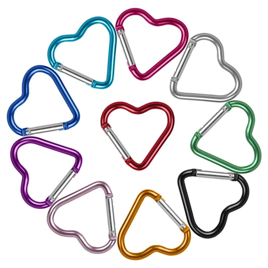 5pcs Love Hiking Buckles Backpack Hooks Cell Phone Water Bottle Hooks(Random Color Delivery) by bashfashion