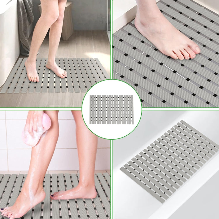 Shower Room Bathing Anti-slip Foot Mat Household Waterproof Anti-fall Bathroom Floor Mat, Size: 61x61cm(Beige) by bashfashion