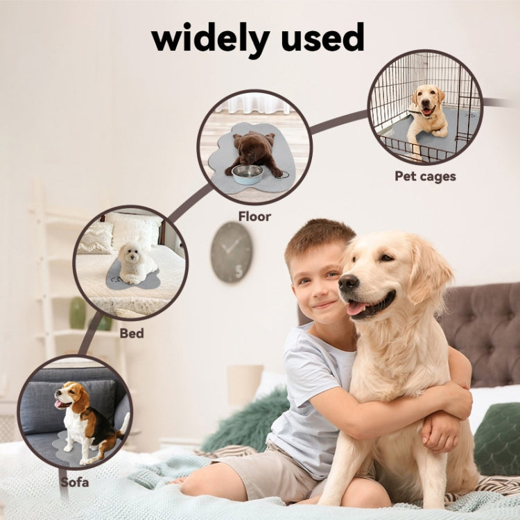 Summer Pet Cooler Pad Dogs Sleeping Pad Anti-Slip Scratch Resistant Cooling Mat, Size: 45x60cm(Deep Gray) by bashfashion