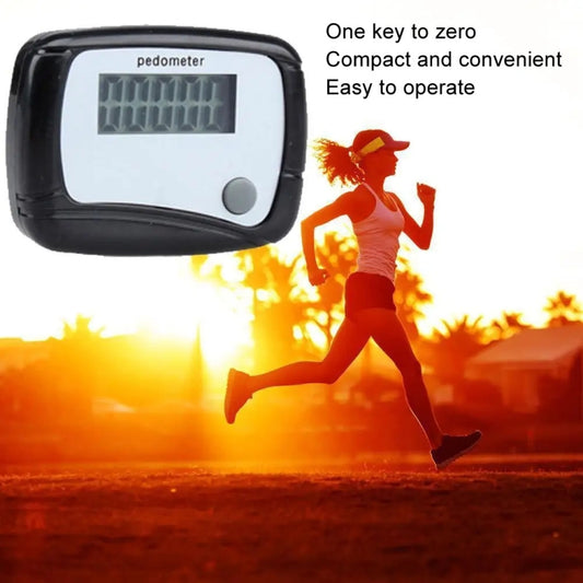 Single Function Pedometer Single Key Running Electro-Mechanical Counter, Color Random Delivery by bashfashion