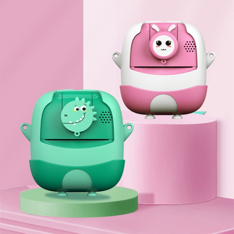 A19B 2.0-Inch 720P HD Reversible Camera Cartoon Children Mini Digital Printing Camera(Green) by bashfashion