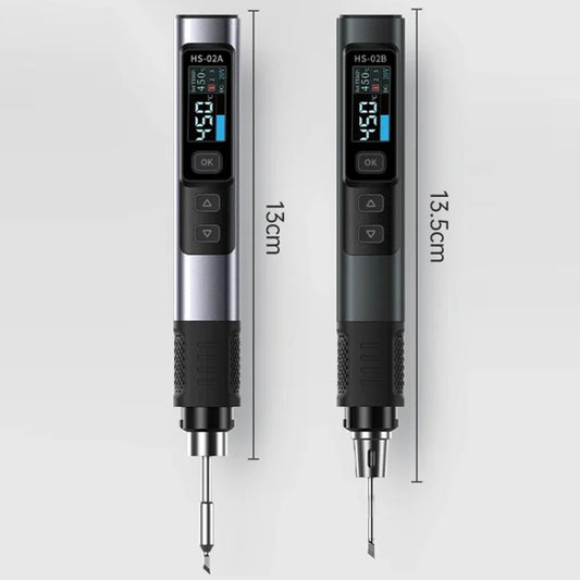 FNIRSI Portable Constant Temperature Soldering Iron Set, Model: HS-02A Standard-B Round Tip by FNIRSI