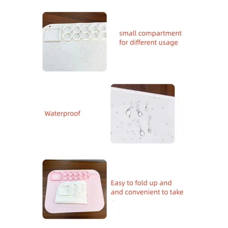 40 x 50cm Square Silicone Painting Pad Art Mat for Drawing Clay(Color) by bashfashion