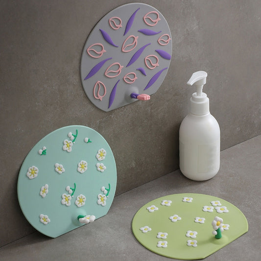 Kitchen Bathroom Anti Clogging Sink Floor Drain Cover Sewer Floor Drain Deodorizer(Plum Blossom) by bashfashion