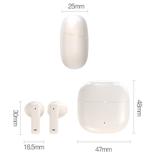 B7 In-Ear Wireless Bluetooth Earphones HD Noise Reduction Gaming Sports Earphone(White)