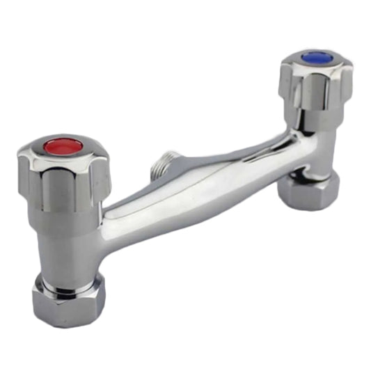 In-wall Dual Control Hot And Cold Water Faucet Bathroom Mixer Valve Shower Faucet, Specification: With Corner by bashfashion