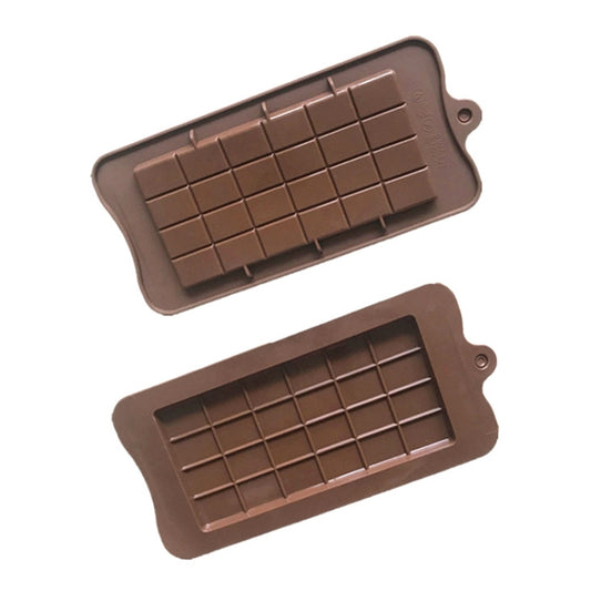 Full Plate Silicone Chocolate Block Mould High Temperature Resistant Baking DIY Mold(Chocolate Color) by bashfashion