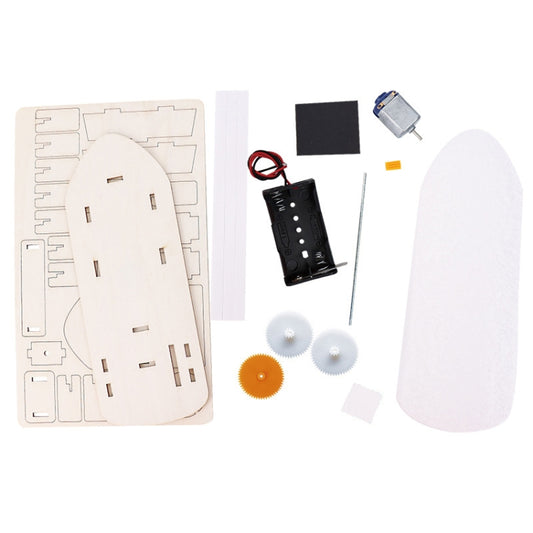 Children DIY Homemade Electrical Boat Model Science Classroom Experiment Material Kit by bashfashion