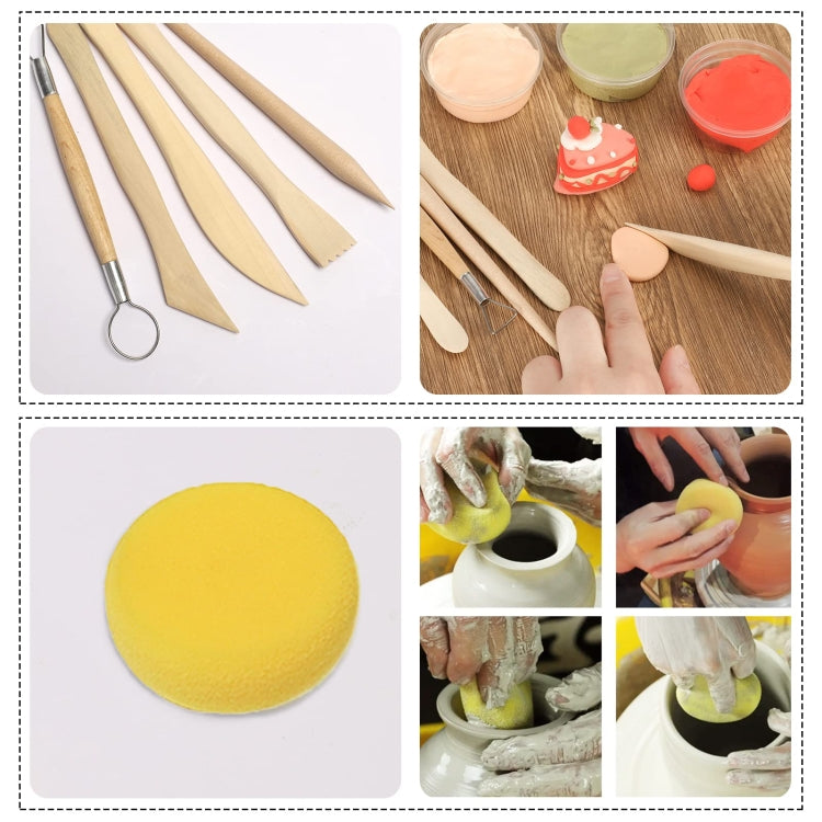 42 In 1 Clay Tools Kit Ceramics DIY Clay Sculpting Tools for Pottery Craft, Baking, Carving by bashfashion