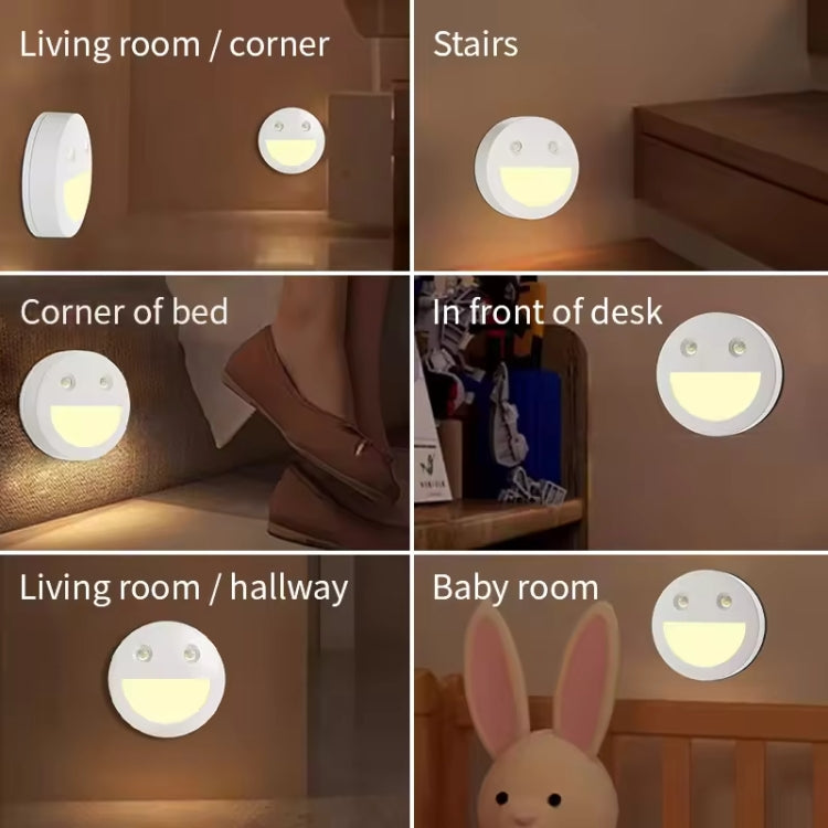 Smart Sensor Night Light Magnetic Wireless Aisle Light(White) by bashfashion