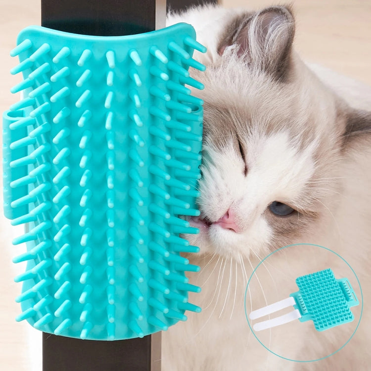 3pcs Pet Table Leg Hair Rubbing Massage Brush Cat Scratcher(Grey) by bashfashion