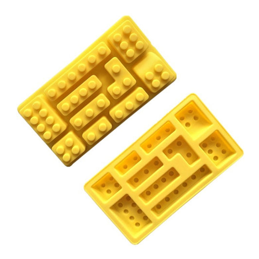 Block Silicone DIY Baking Molds Handmade Aroma Soap Mould(Yellow) by bashfashion