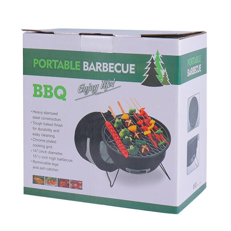 Portable Small Outdoor Folding Round BBQ Grill Wild Camping Cooking Tools, Specification: No Storage Bag by bashfashion