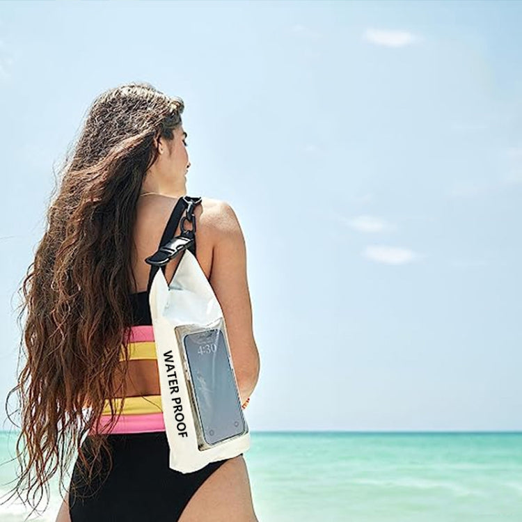 2 In 1 Outdoor Cycling Crossbody Phone Bag PVC Swimming IPX6 Waterproof Bag, Size: 5L(Black) by bashfashion