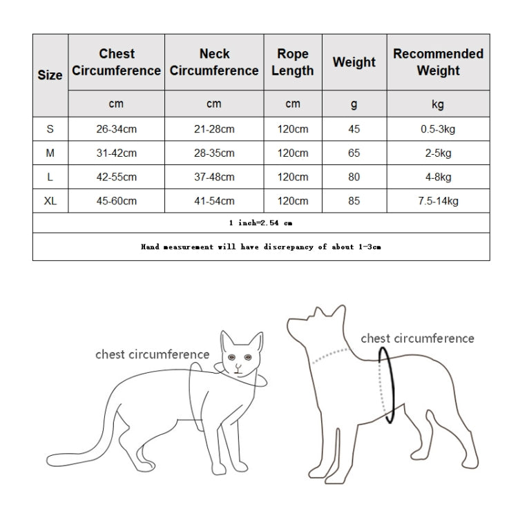 Pet Puppy Dog Leash Vest Teddy Chest Belt Chain Dog Walking Leash, Size: L(Pink) by bashfashion