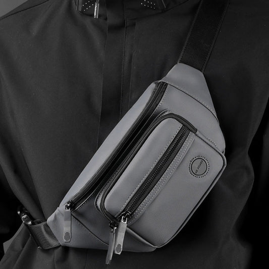 WEPOWER Leisure Sports Outdoor Messengers Bag Large Capacity Chest Bag(Grey) by bashfashion