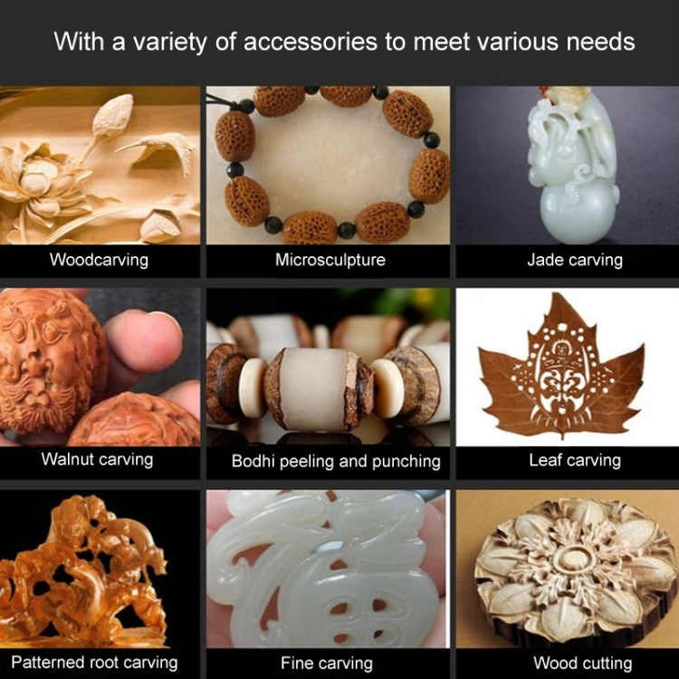 VICOVER Small Adjustable Speed Electrical Grinder Set Jade Carving Pen Polishing Tool EU Plug, Model: Standard Model by VICOVER