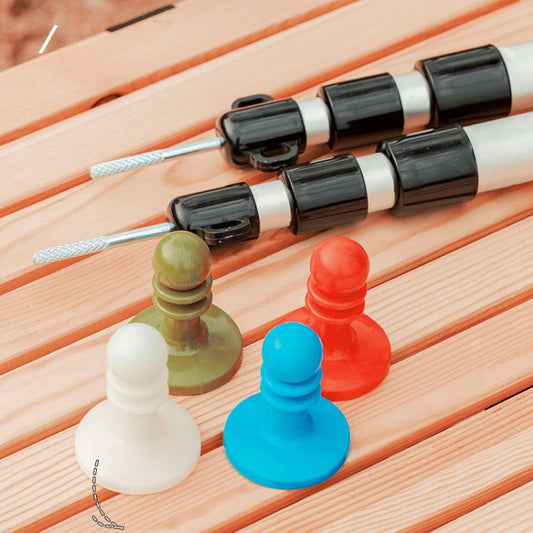 AOTU AT6525 Outdoor Camping Canopy Pole Thunder Cap Tent Support Pole Insulated Plastic Protective Hat, Color: Blue by AOTU