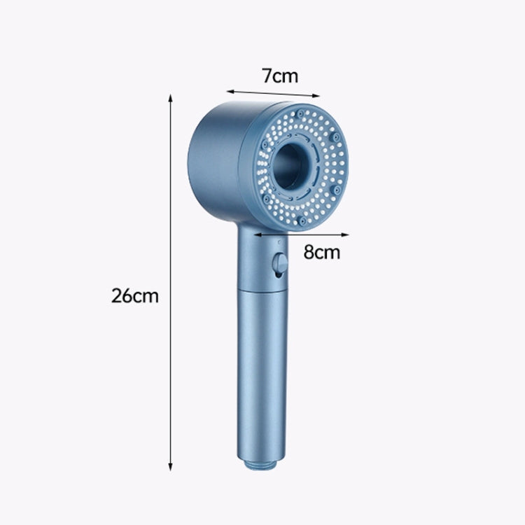 High-Pressure Handheld Shower Head With 5 Spray Modes Filtered Showerhead, Spec: Kit White by bashfashion