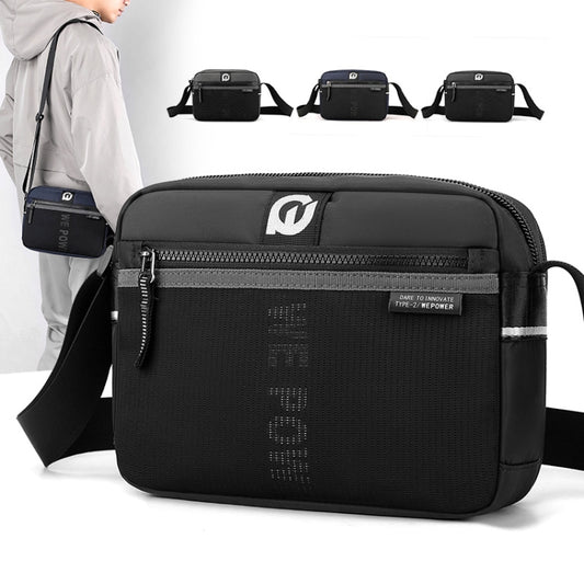 WEPOWER Men Outdoor Casual Nylon Crossbody Bag Single Shoulder Satchel(Dark Blue) by WEPOWER