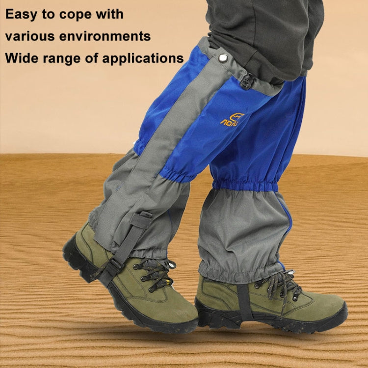 AOTU AT8901 1pair Outdoor Hiking Waterproof Snowproof Shoe Cover Hiking Desert Sandproof Foot Cover, Size: M Orange by AOTU