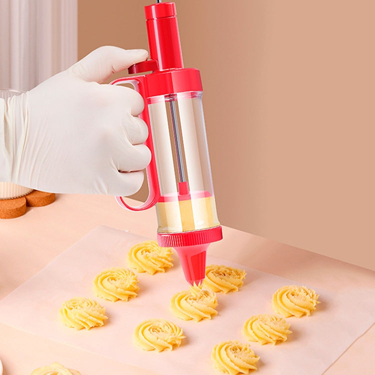 Cookie Biscuit Mold Decorator Set Baking Decoration Nozzle Tools(Red) by bashfashion